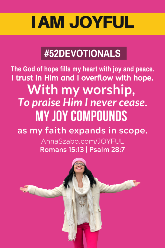 I am Joyful #52Devotionals Biblical Affirmations by Anna Szabo