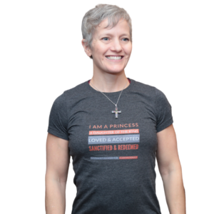 #52Devotionals Christian Tshirts for Women - I Am a Princess Dark Heather