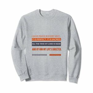 #52Devotionals I Have Peace - Christian Sweatshirts by Anna Szabo - Heather Grey