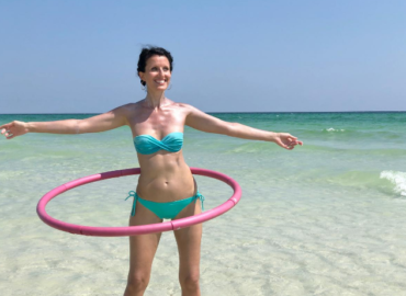 Anna Szabo Hula Hoop Challenge at Henderson Beach State Park in Destin