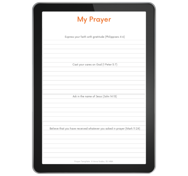 Christian Prayer Template by Anna Szabo